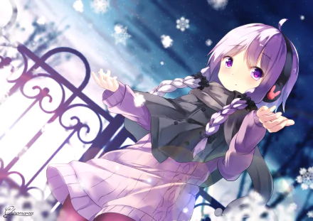 Yuzuki Yukari Anime Vocaloid HD Desktop Wallpaper | Background Image