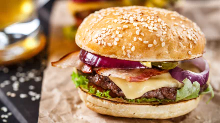 food burger HD Desktop Wallpaper | Background Image