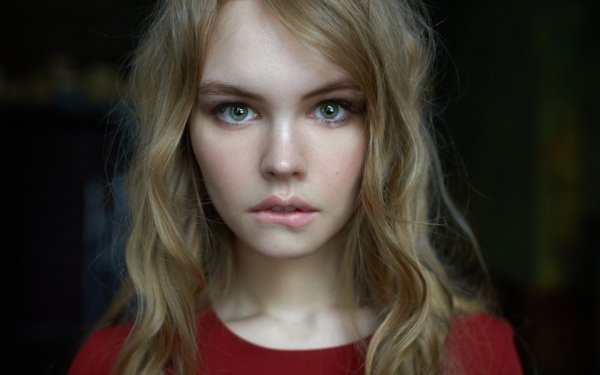 Women Anastasiya Scheglova Model Face Russian Blonde Green Eyes HD Wallpaper | Background Image