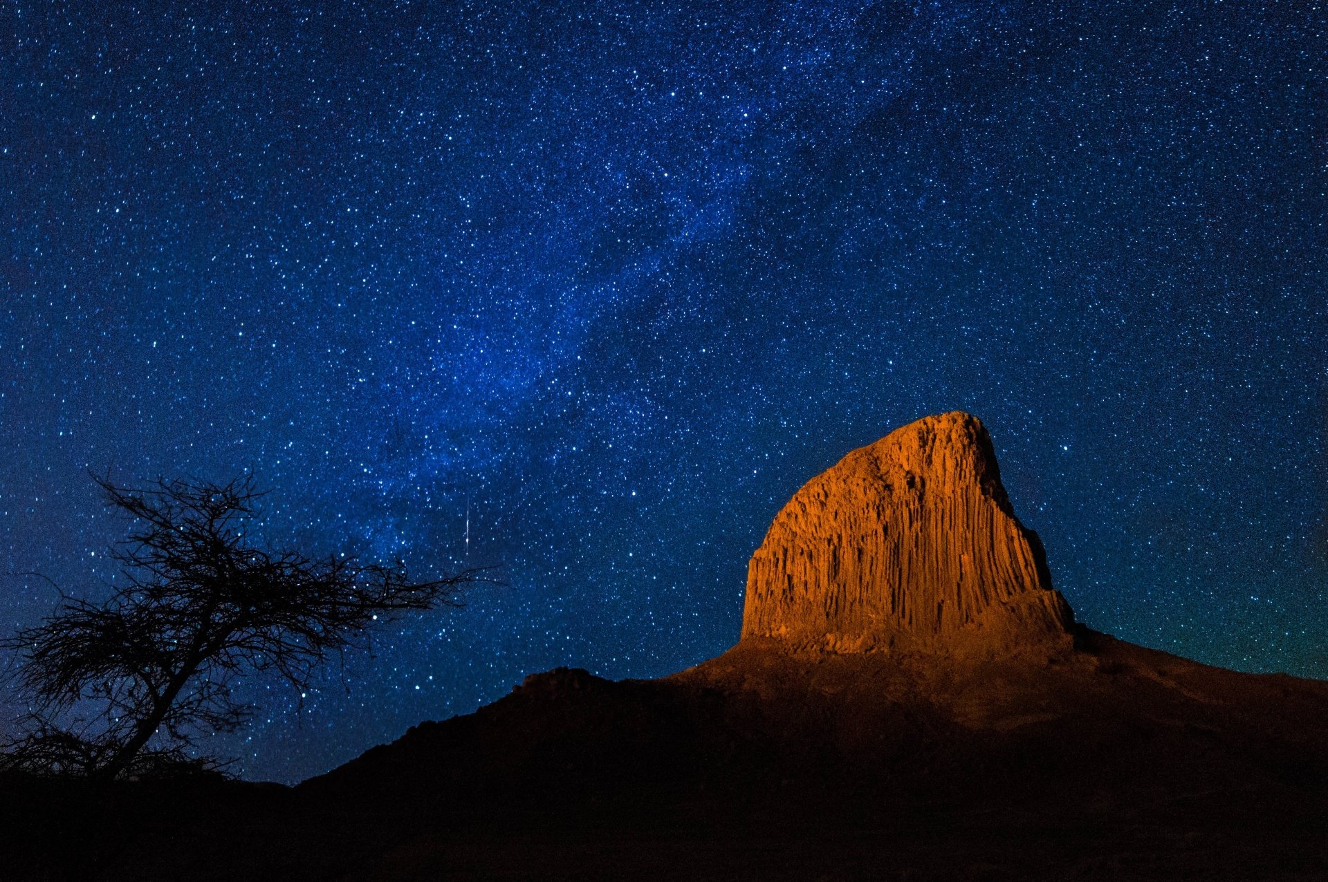 Download Tassili Najjer Hoggar Mountains Milky Way Star Sky Mountain