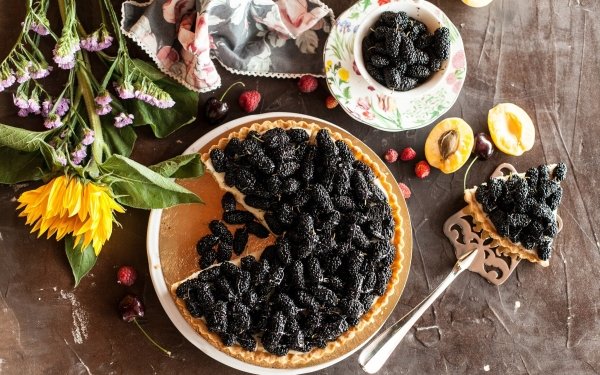 Food Pie Pastry Fruit Still Life Blackberry HD Wallpaper | Background Image