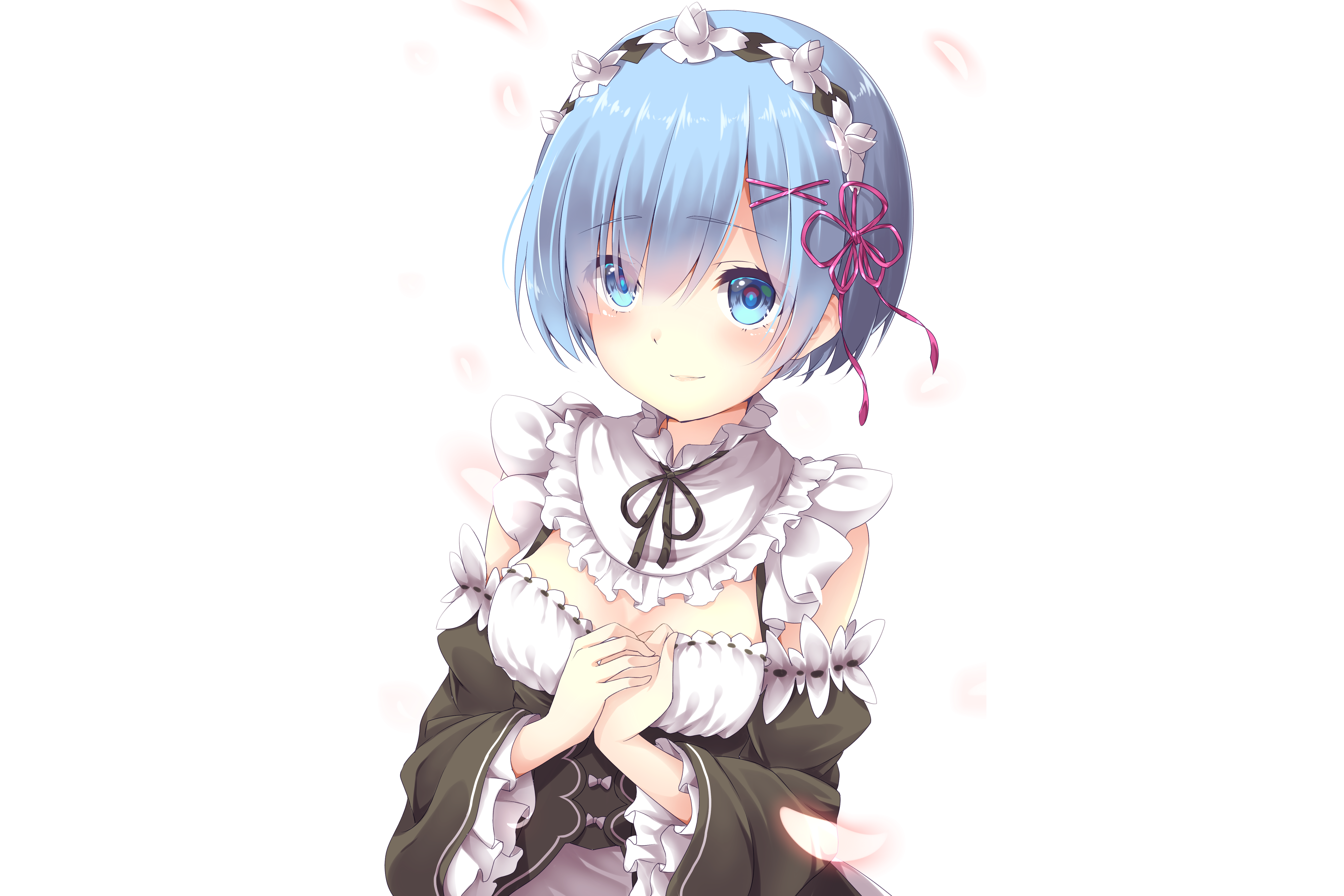 Rem Re:Zero Anime Girl 4K Wallpaper #4.2779