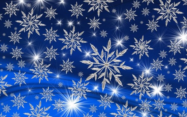 Artistic Snowflake Blue HD Wallpaper | Background Image