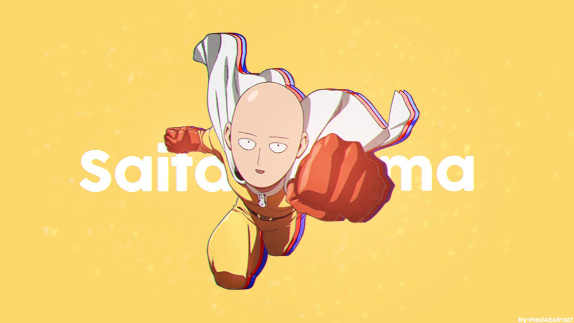 Saitama HD Wallpaper - One-Punch Man Anime Hero by PaulAbstract