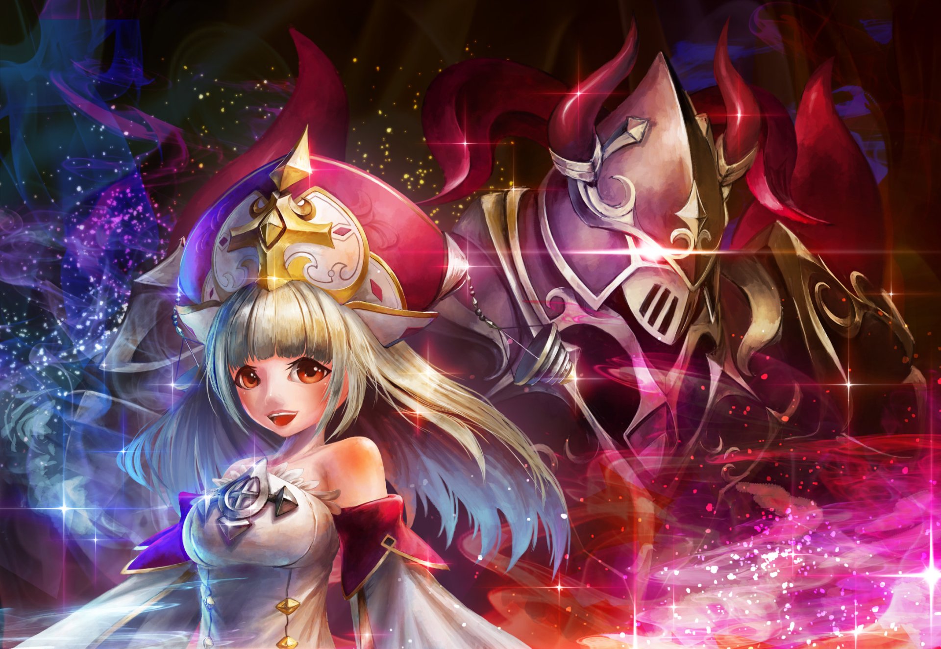 Download Video Game White Cat Project HD Wallpaper by 歯車ラプト(旧名:Rapt)