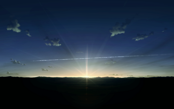 Anime Original Sky Cloud Sunshine Landscape HD Wallpaper | Background Image