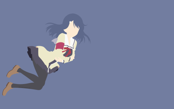 Anime Aho Girl Minimalist Fuuki Iinchou Pantyhose Skirt HD Wallpaper | Background Image