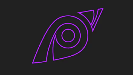 Minimalist 8K Ultra HD wallpaper featuring a stylized purple outline of Jackal from Tom Clancy's Rainbow Six: Siege on a black background.