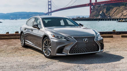 sedan full-size car silver car car Lexus Lexus LS 500 vehicle Lexus LS HD Desktop Wallpaper | Background Image