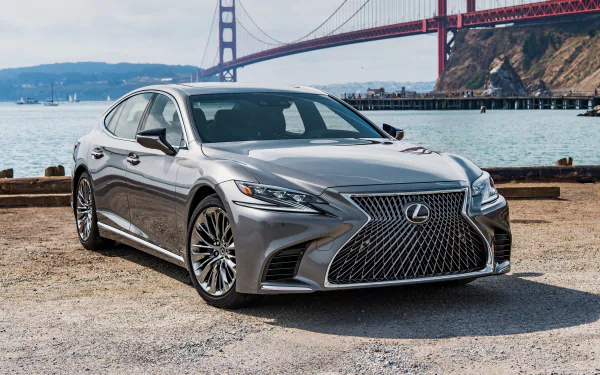 sedan full-size car silver car car Lexus Lexus LS 500 vehicle Lexus LS HD Desktop Wallpaper | Background Image
