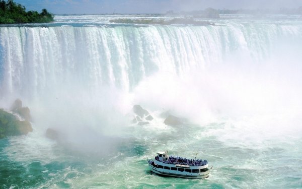 Earth Niagara Falls Waterfalls Waterfall Ship Water Nature HD Wallpaper | Background Image