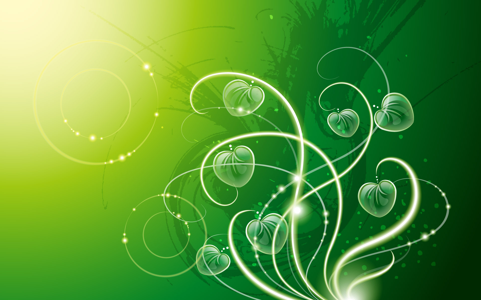 Abstract green desktop wallpaper