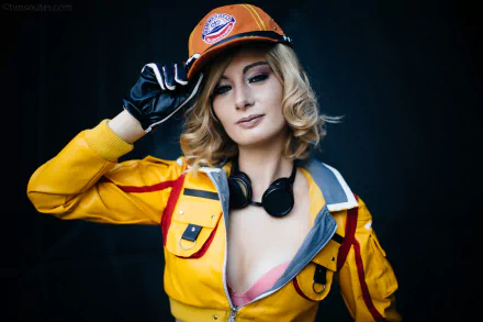 Cindy (Final Fantasy) Final Fantasy woman cosplay HD Desktop Wallpaper | Background Image