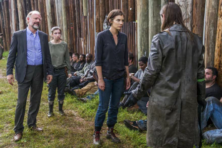 Paul 'Jesus' Monroe Tom Payne Maggie Greene Lauren Cohan TV Show The Walking Dead HD Desktop Wallpaper | Background Image