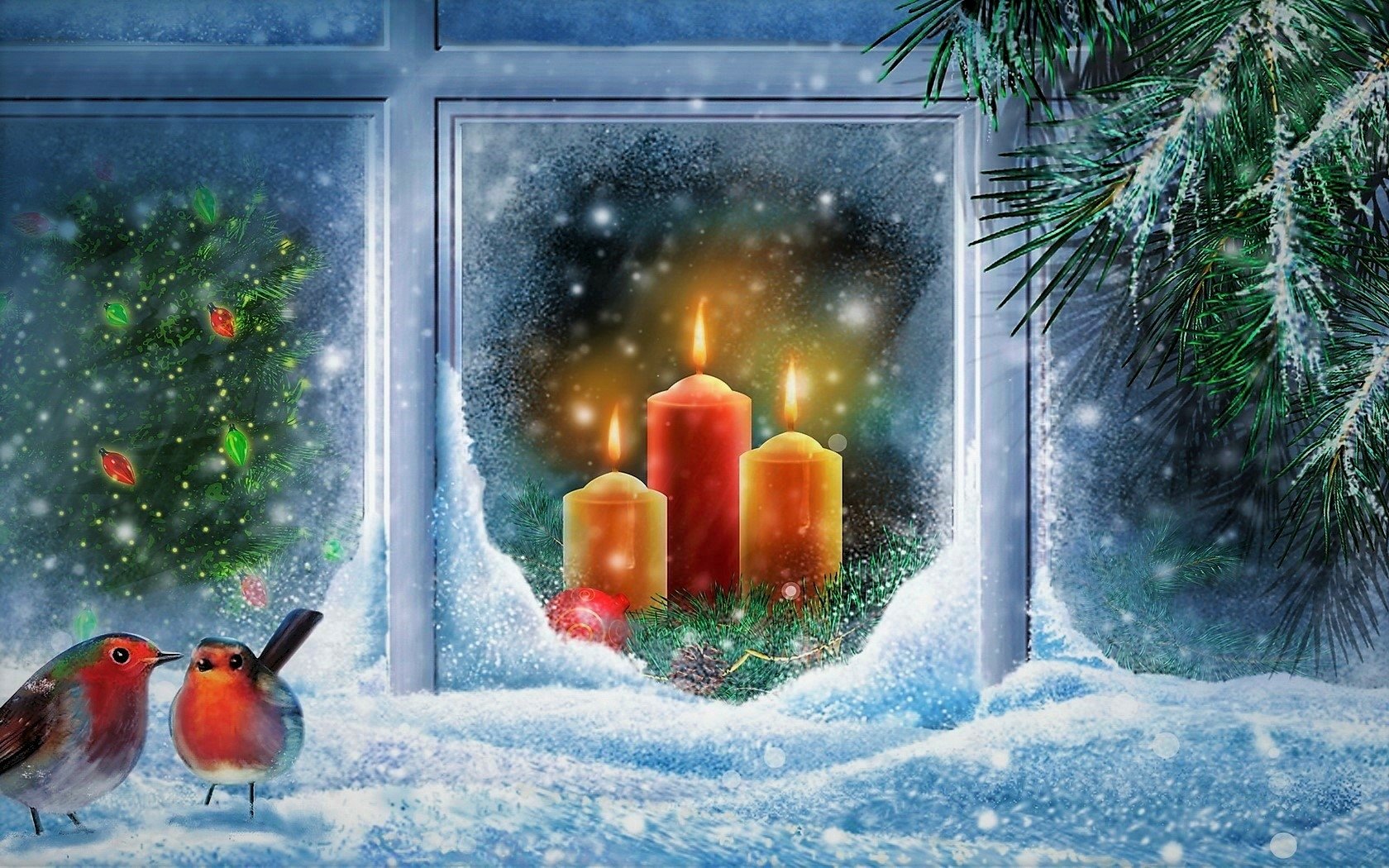 Sfondi Natale Windows 8.Christmas Window Sfondo And Sfondi 1680x1050 Id 889386 Wallpaper Abyss