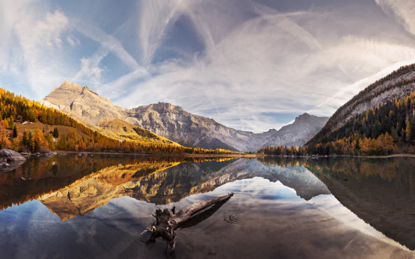 mountain lake nature reflection HD Desktop Wallpaper | Background Image