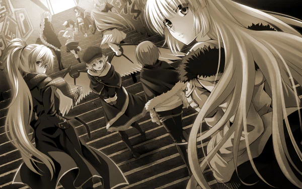 Eirin Yagokoro Wriggle Nightbug Reisen Udongein Inaba Mystia Lorelei Keine Kamishirasawa Tewi Inaba Kaguya Houraisan Fujiwara no Mokou Anime Touhou HD Desktop Wallpaper | Background Image