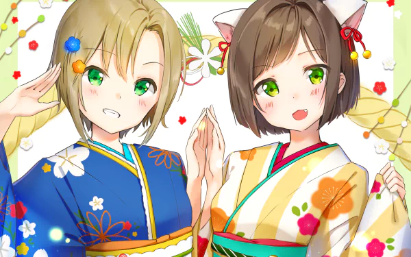 Riina Tada Miku Maekawa Anime The iDOLM@STER Cinderella Girls HD Desktop Wallpaper | Background Image