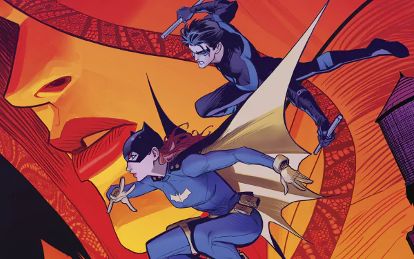 Dick Grayson Barbara Gordon Batgirl Comic Nightwing HD Desktop Wallpaper | Background Image