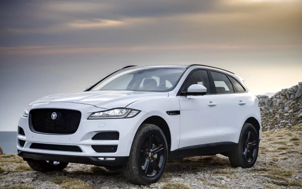 SUV white car car Jaguar (Car) vehicle Jaguar F-PACE HD Desktop Wallpaper | Background Image