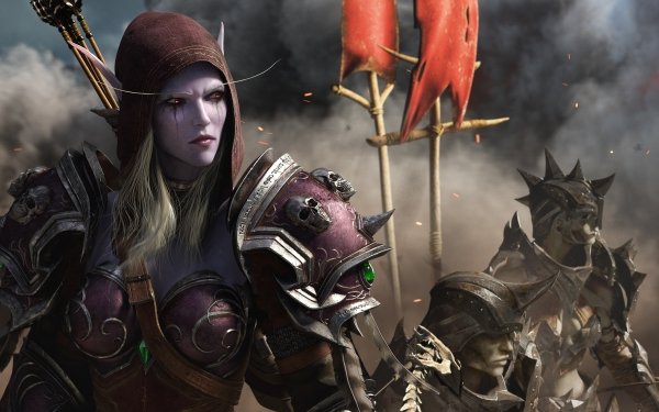 Video Game World of Warcraft: Battle for Azeroth World of Warcraft Elf Woman Warrior Sylvanas Windrunner HD Wallpaper | Background Image