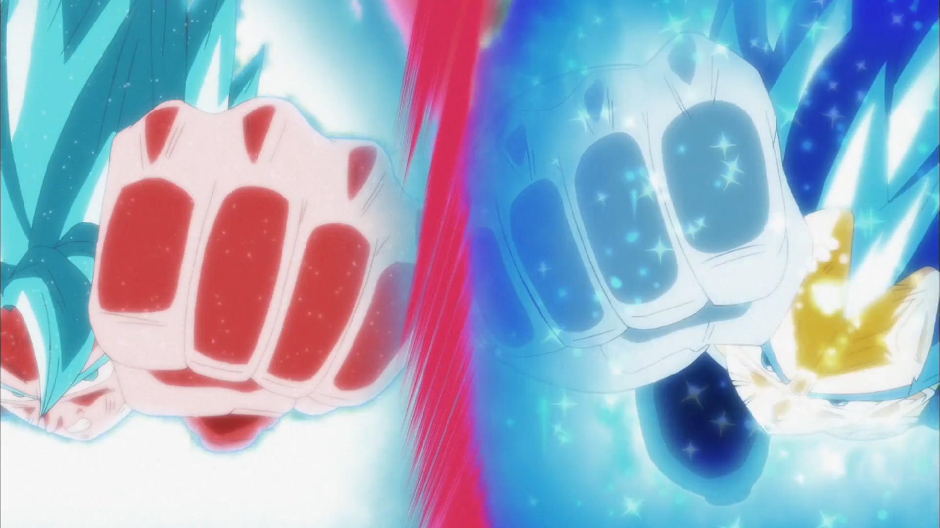 vegeta and goku super saiyan blue