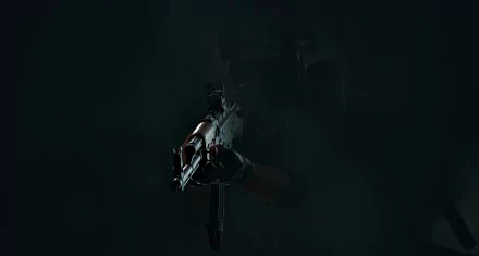 HD desktop wallpaper of Playerunknown's Battlegrounds, showcasing a dark, moody image with a character holding a rifle aimed forward.