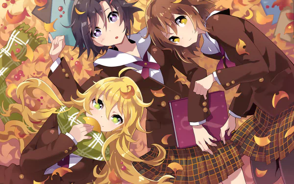 Yukiho Hagiwara Makoto Kikuchi Miki Hoshii Anime The iDOLM@STER HD Desktop Wallpaper | Background Image