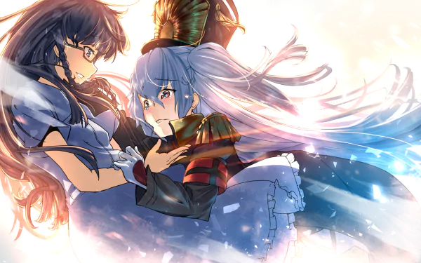 Setsuna Shimazaki Gunpuku no Himegimi Anime Re:Creators HD Desktop Wallpaper | Background Image