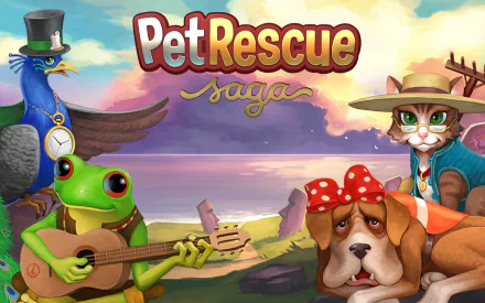  Pet Rescue Saga, Dog, Cat, Frog