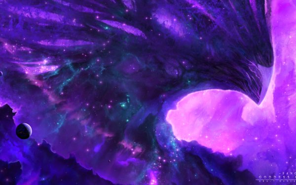 Sci Fi Nebula Space Planet Purple Star HD Wallpaper | Background Image