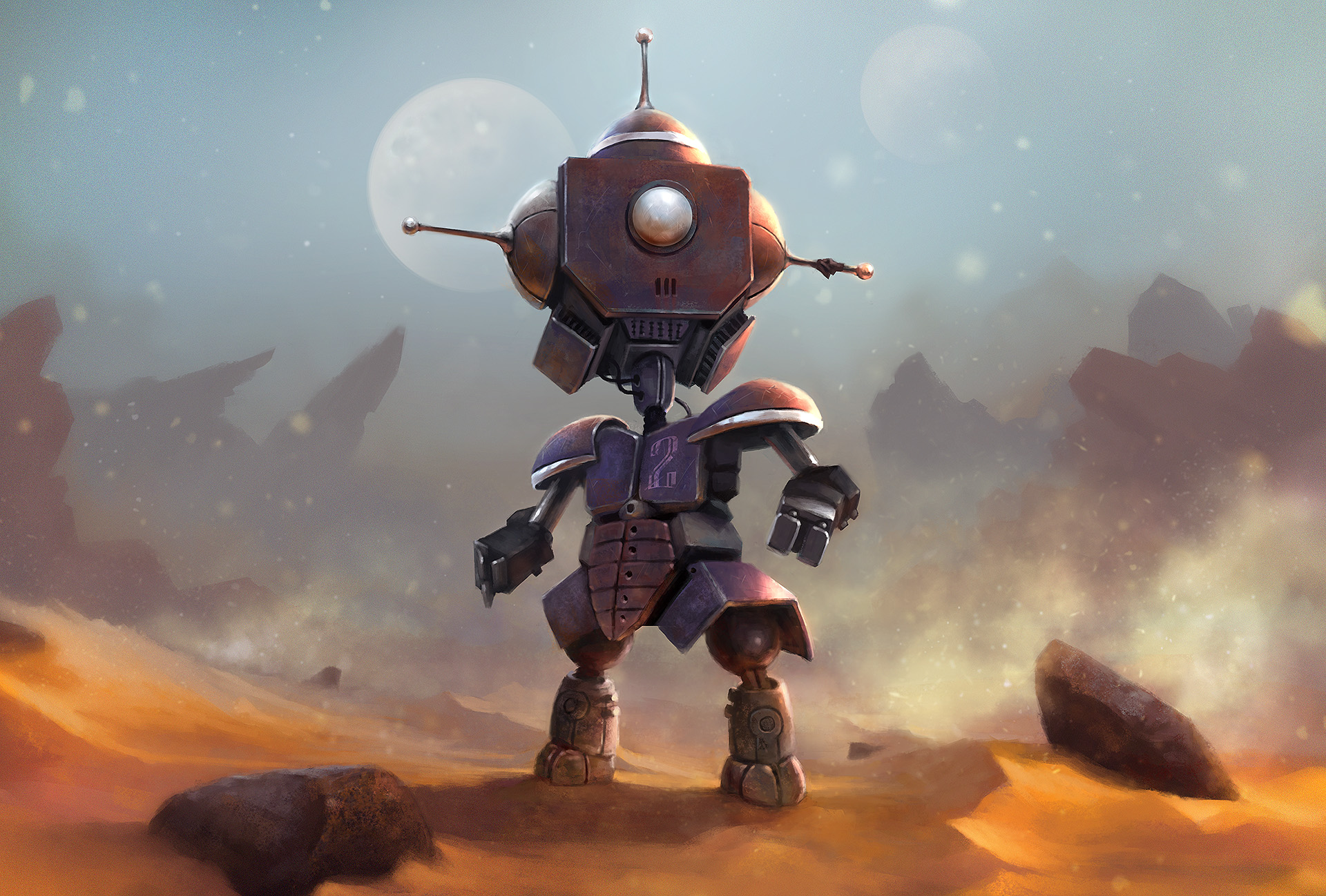 Download Sci Fi Robot HD Wallpaper by Amuri.E