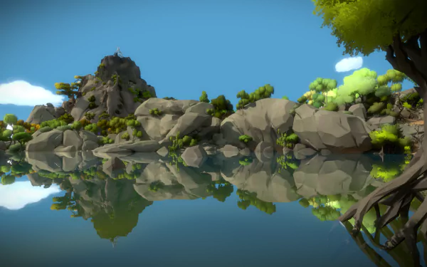 reflection video game The Witness HD Desktop Wallpaper | Background Image