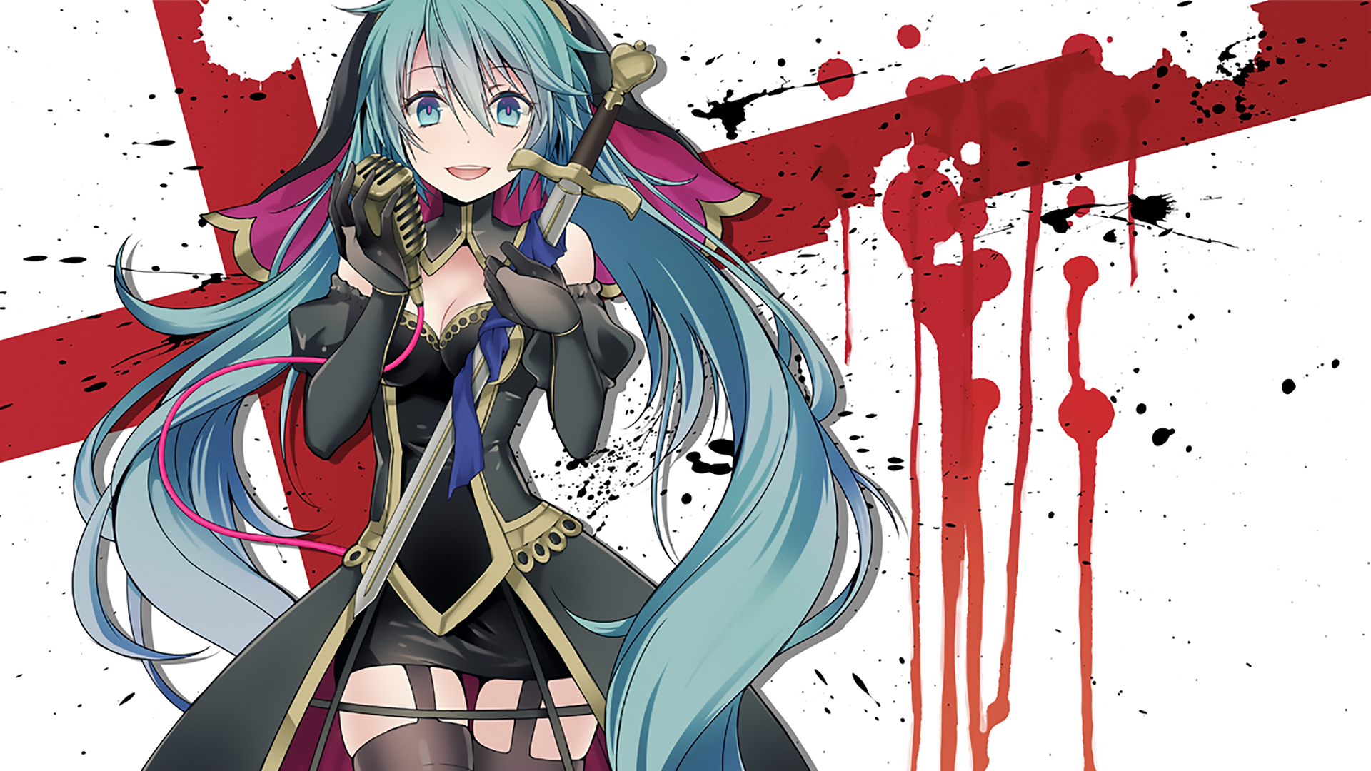 Download Hatsune Miku Anime Vocaloid Hd Wallpaper By Wogura