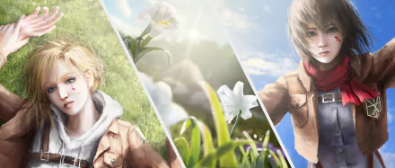 Mikasa Ackerman Annie Leonhart Anime Attack on Titan HD Desktop Wallpaper | Background Image