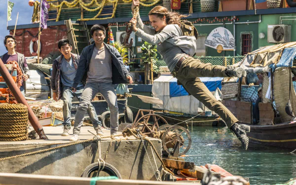 Lara Croft Alicia Vikander movie Tomb Raider (2018) HD Desktop Wallpaper | Background Image