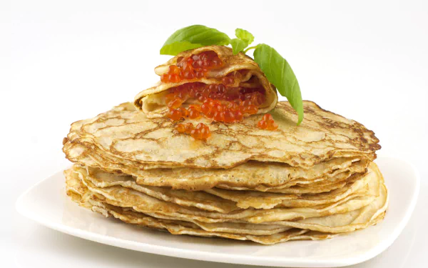caviar food crêpe HD Desktop Wallpaper | Background Image