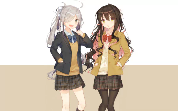 Naganami (Kancolle) Asashimo (Kancolle) Anime Kantai Collection HD Desktop Wallpaper | Background Image