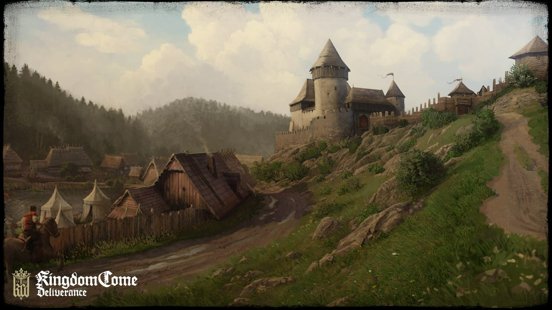 Medieval Castle Town - Kingdom Come: Deliverance HD Wallpaper