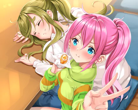 Nadeshiko Kagamihara Aoi Inuyama Anime Laid-Back Camp HD Desktop Wallpaper | Background Image
