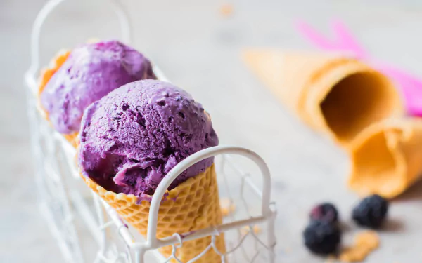 waffle cone food ice cream HD Desktop Wallpaper | Background Image
