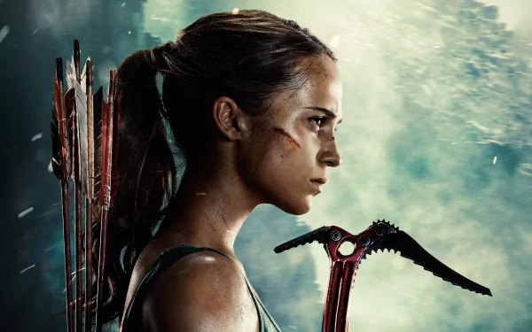 Arrow (TV Show) Lara Croft Alicia Vikander movie Tomb Raider (2018) HD Desktop Wallpaper | Background Image