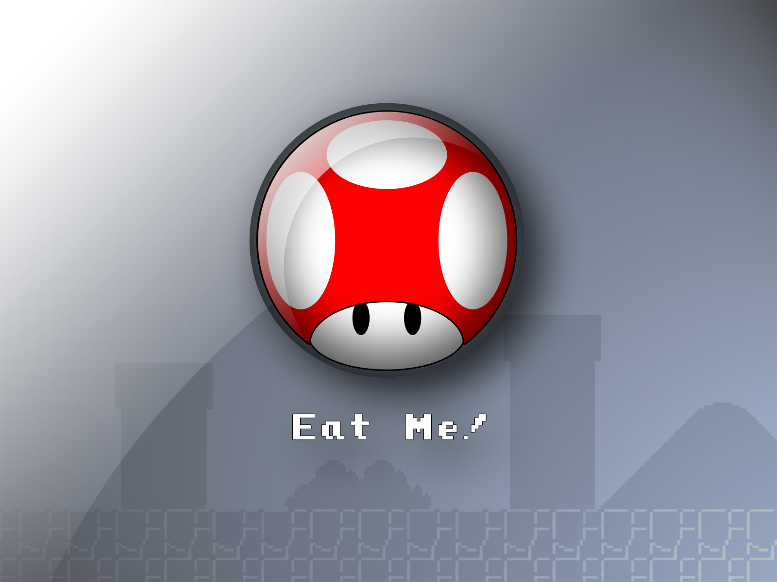 Mushroom on HD desktop wallpaper