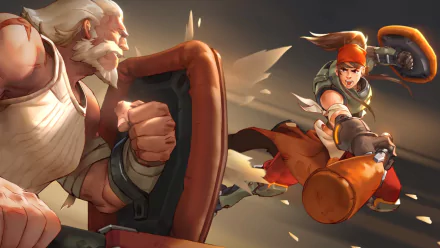 Reinhardt (Overwatch) Brigitte (Overwatch) video game Overwatch HD Desktop Wallpaper | Background Image