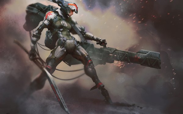 Sci Fi Warrior Sword Weapon Futuristic HD Wallpaper | Background Image