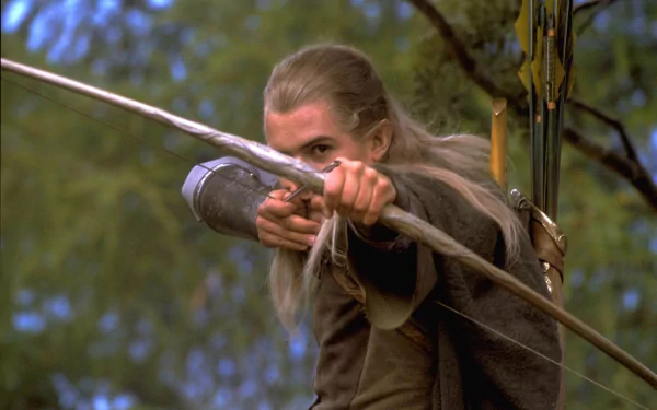 Orlando Bloom Legolas movie The Lord of the Rings: The Fellowship of the Ring HD Desktop Wallpaper | Background Image