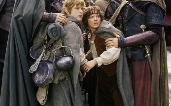 Elijah Wood Sean Astin Frodo Baggins Samwise Gamgee movie The Lord of the Rings: The Two Towers HD Desktop Wallpaper | Background Image