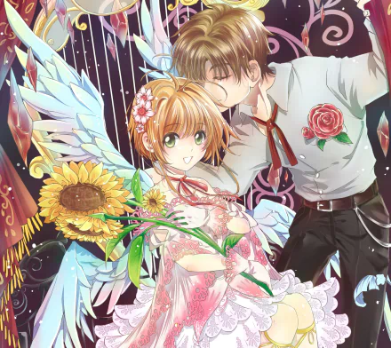 Syaoran Li Sakura Kinomoto Anime Cardcaptor Sakura HD Desktop Wallpaper | Background Image