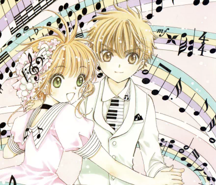 Sakura Kinomoto Syaoran Li Anime Cardcaptor Sakura HD Desktop Wallpaper | Background Image