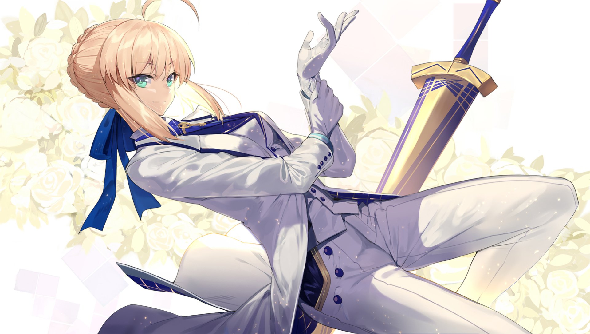 Download Artoria Pendragon Anime Fate/Grand Order HD Wallpaper by 東西
